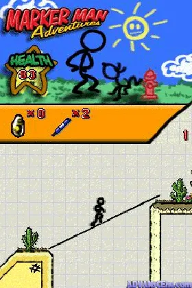 Marker Man Adventures (USA) screen shot game playing